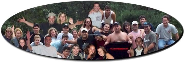 Original composite photograph of the Hamptons summer-house group, preserved in its oval shape